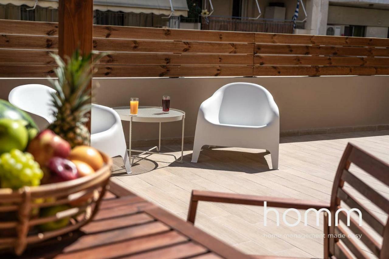 Nemeseos Ground Floor Homm Apartment With Roof Garden And Wading Pool Athén Kültér fotó